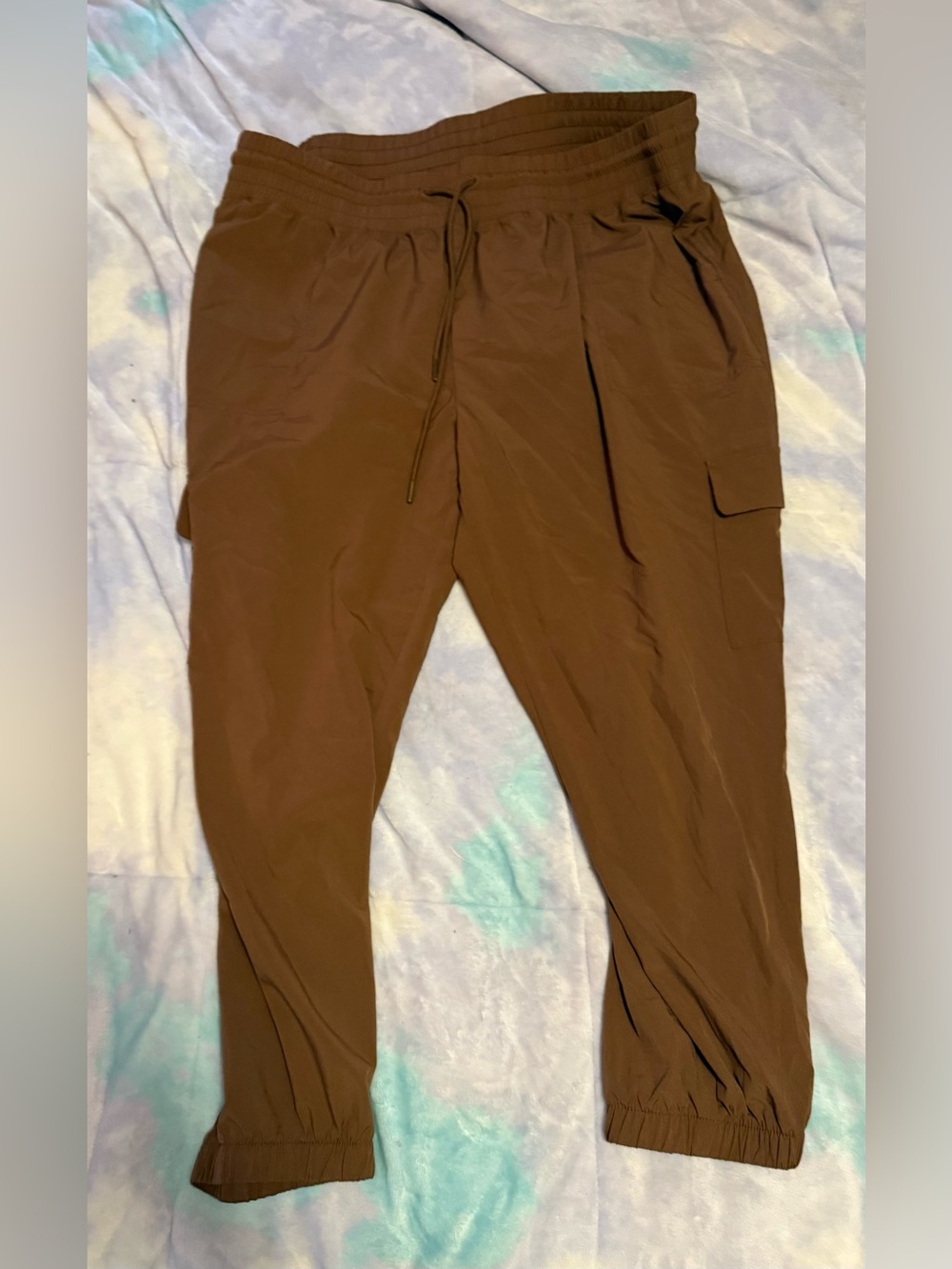 Old Navy Chocolate Brown Cargo Capris with Drawstring
